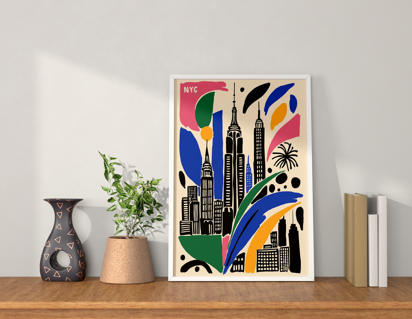 Colorful New York Cityscape
