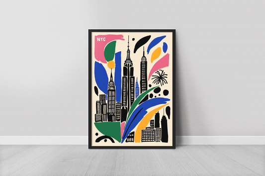Colorful New York Cityscape